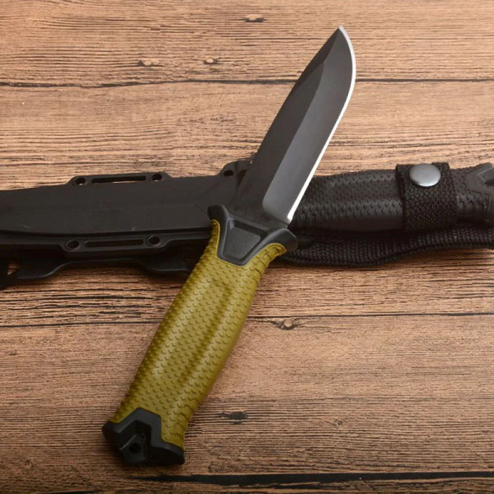 DuoClang G1500 Tactical Titanium Coating Steel Blade Tactical Knife Survivor Infantry Military Fixed Blade Knife
DuoClang G1500 Tactical Titanium Coating Steel Blade Tactical Knife Survivor Infantry Military Fixed Blade Knife