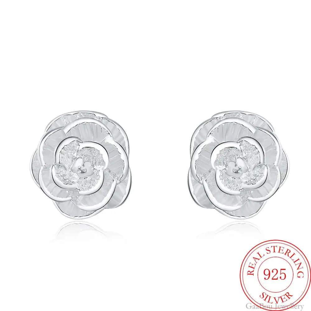 2020 New Variety 925 Sterling Silver Earrings Flower Ear Stud Womens High Quality Fashion Jewellery Love Gift
2020 New Variety 925 Sterling Silver Earrings Flower Ear Stud Womens High Quality Fashion Jewellery Love Gift