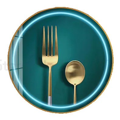 Restaurant decoration dining room background wall hanging circular TV wall decoration metal pendant
Restaurant decoration dining room background wall hanging circular TV wall decoration metal pendant