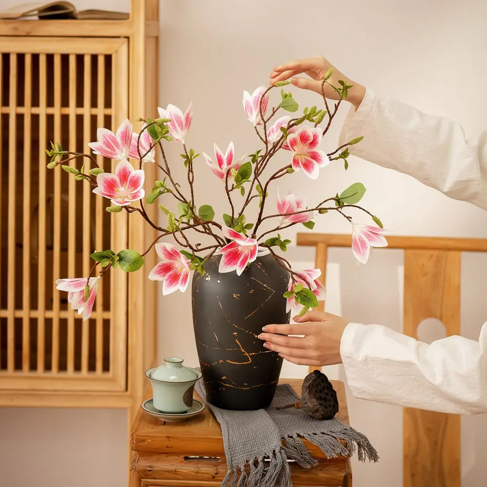 Artificial fake silk magnolia skylark flower flower for DIY desk garden home wedding INS decoration props
Artificial fake silk magnolia skylark flower flower for DIY desk garden home wedding INS decoration props