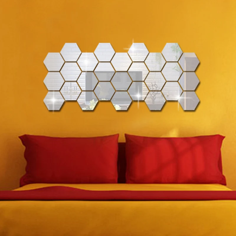 12Pcs 3D Mirror Hexagon Vinyl Removable Wall Sticker Decal Home Decor Art DIY HK3
12Pcs 3D Mirror Hexagon Vinyl Removable Wall Sticker Decal Home Decor Art DIY HK3