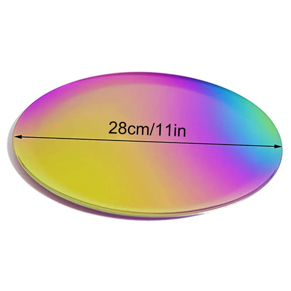 Stainless Steel Tray 27CM Colourful Dessert Serving Tray With Round Straight Side For Jewelry Cosmetic Storage Decoration
Stainless Steel Tray 27CM Colourful Dessert Serving Tray With Round Straight Side For Jewelry Cosmetic Storage Decoration