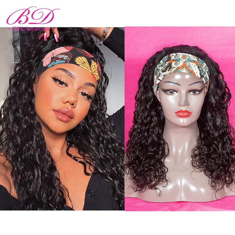 BD HAIR Water Wave Headband Wig Brazilian Remy Human Hair Scarf Wig Glueless Easy to Install Human Hair Wig with Headband
BD HAIR Water Wave Headband Wig Brazilian Remy Human Hair Scarf Wig Glueless Easy to Install Human Hair Wig with Headband