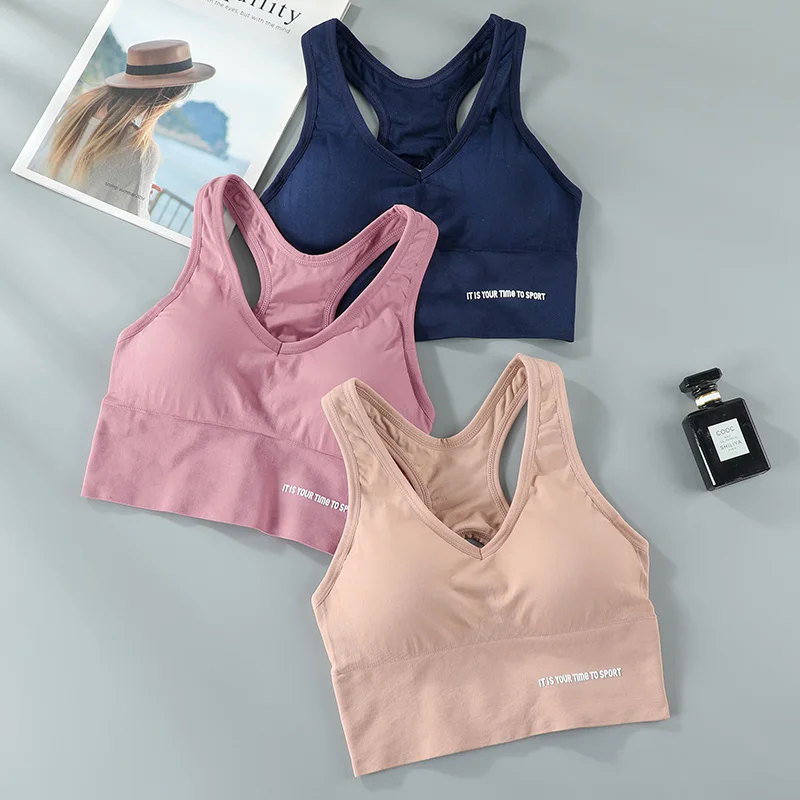 New Crop Tops Bra Quick Dry Sports Bra Women Wirefree Adjustable Shakeproof Fitness Underwear Push Up Seamless Yoga Running Tops
New Crop Tops Bra Quick Dry Sports Bra Women Wirefree Adjustable Shakeproof Fitness Underwear Push Up Seamless Yoga Running Tops
