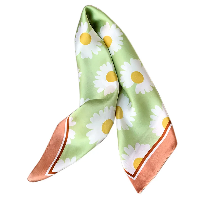 Brand 2020 New Silk Scarf Hair Wraps Women Square Hijab Neck Scarves Foulard Shawls Small Headband Floral Print Hand Kerchief 
Brand 2020 New Silk Scarf Hair Wraps Women Square Hijab Neck Scarves Foulard Shawls Small Headband Floral Print Hand Kerchief