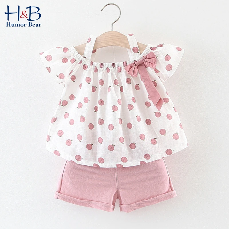 Humor Bear Baby Clothes Set Summer 2Pcs Toddler Summer Cartoon Print Off-Shoudler Collar Tops + Solid Color Shorts For 0-2Y
Humor Bear Baby Clothes Set Summer 2Pcs Toddler Summer Cartoon Print Off-Shoudler Collar Tops + Solid Color Shorts For 0-2Y