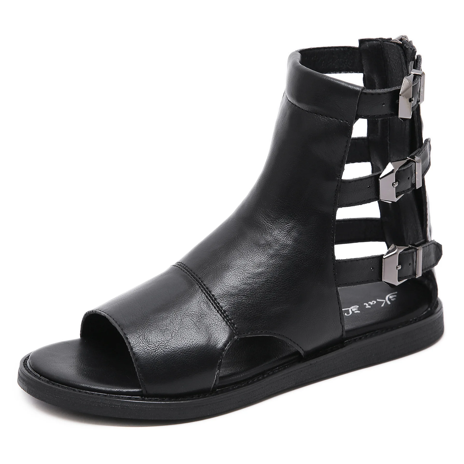 2020 Korean Summer New Fashion Versatile Fish Mouth Roman Shoes Flat Bottom Leisure Zipper Women's Cool Boots
2020 Korean Summer New Fashion Versatile Fish Mouth Roman Shoes Flat Bottom Leisure Zipper Women's Cool Boots