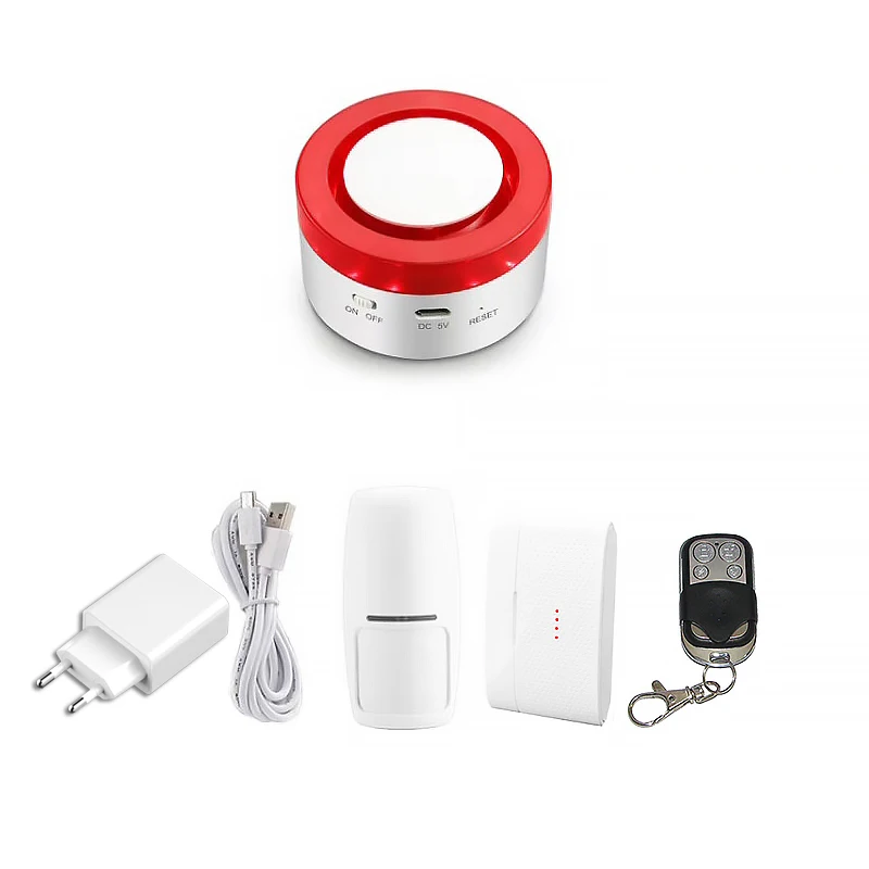 Tuya Smart WiFi Home Security Alarm System 433MHz Wireless Strobe Siren Alarm Compatible Alexa Google Home IFTTT Tuya APP
Tuya Smart WiFi Home Security Alarm System 433MHz Wireless Strobe Siren Alarm Compatible Alexa Google Home IFTTT Tuya APP