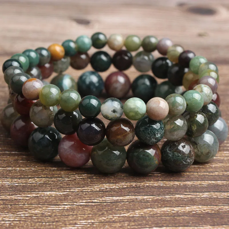 Natural Bracelet 8mm Indian Agate Stone Beads Bracelet Bangle For Diy Jewelry Charm Women And Men Present Amulet Accessories
Natural Bracelet 8mm Indian Agate Stone Beads Bracelet Bangle For Diy Jewelry Charm Women And Men Present Amulet Accessories