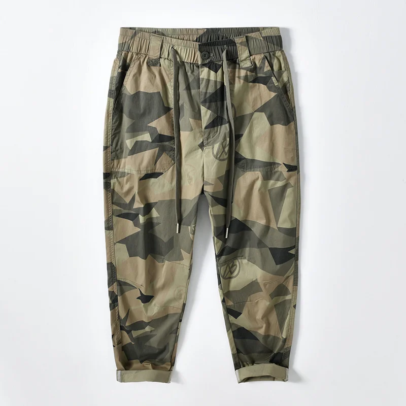 Men Spring Summer Fashion Elastic Waist Basic Design Military Style Camouflage Ankle Length Pant Hip Hop Thin Taper Trouser Male
Men Spring Summer Fashion Elastic Waist Basic Design Military Style Camouflage Ankle Length Pant Hip Hop Thin Taper Trouser Male