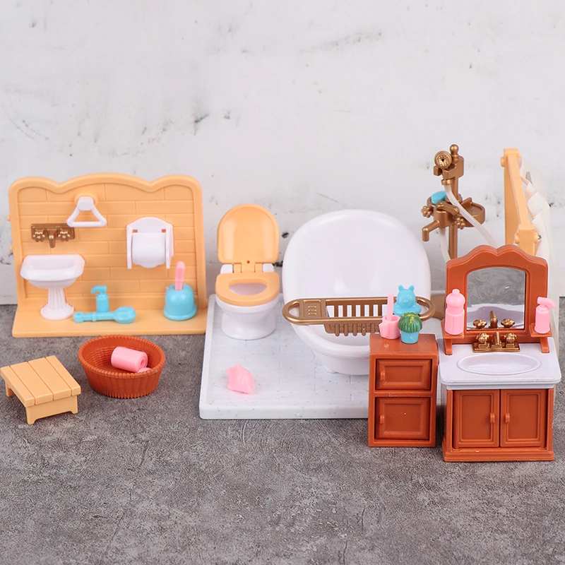 1 Set Doll House Creative Miniature Bathroom Bath Furniture Necessity Assembly Scene Toy Accessories
1 Set Doll House Creative Miniature Bathroom Bath Furniture Necessity Assembly Scene Toy Accessories