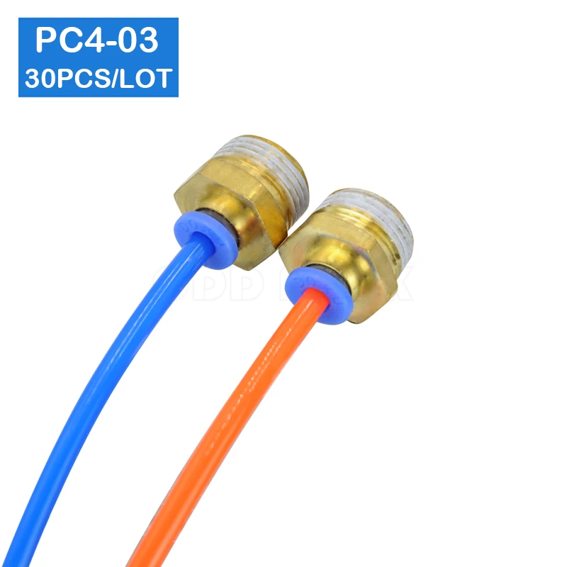 High quality 30pcs PC4-03, 4mm to 3/8' Pneumatic Connectors male straight one-touch fittings
High quality 30pcs PC4-03, 4mm to 3/8' Pneumatic Connectors male straight one-touch fittings
