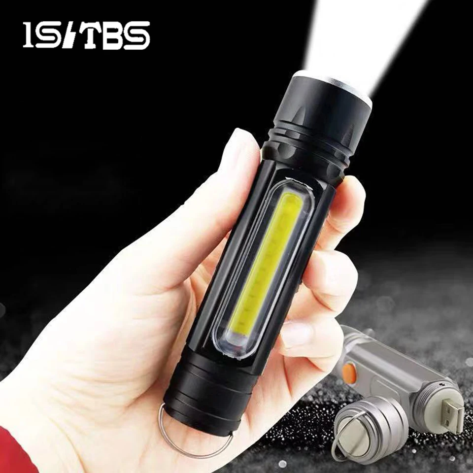 Светодиодный светильник для вспышки T6 + COB ультра яркий фонарь Водонепроницаемый