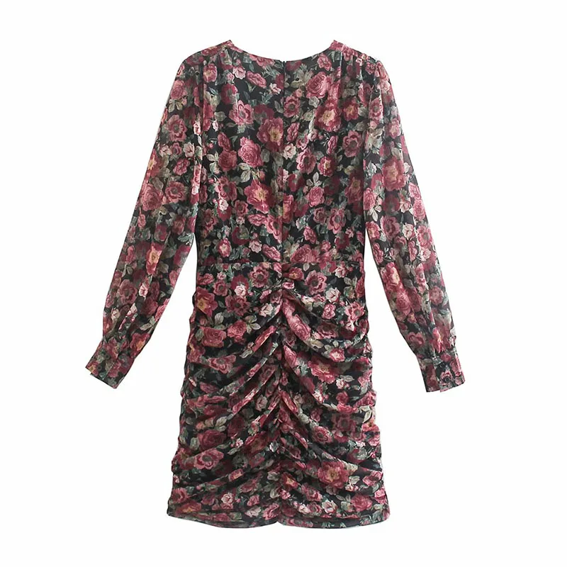 Dress Woman Vestido Mujer Sexy V-Neck Long Sleeve Chiffon Summer Bodycon Mini Floral Robe Moulante Femme Vestiti Donna Eleganti 
Dress Woman Vestido Mujer Sexy V-Neck Long Sleeve Chiffon Summer Bodycon Mini Floral Robe Moulante Femme Vestiti Donna Eleganti