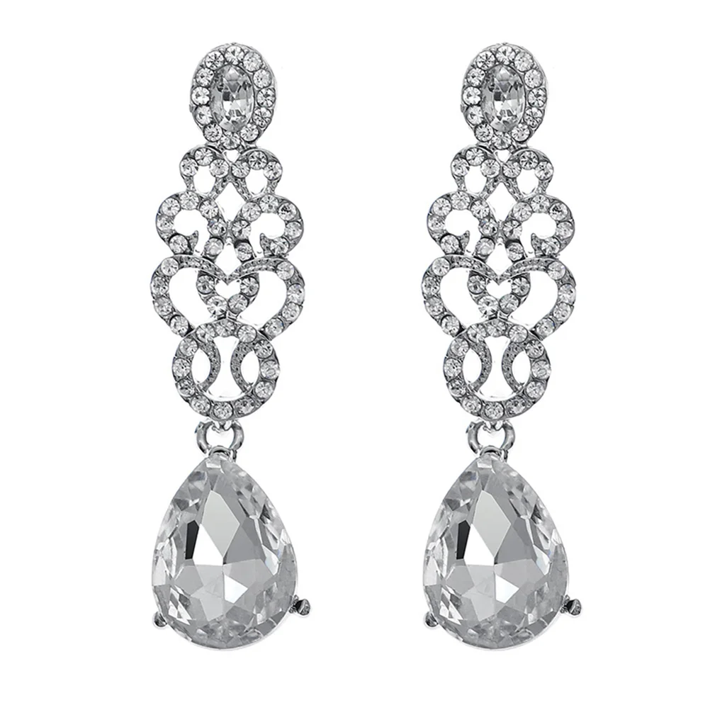 1 Pair Crystal Dangler Rhinestone Ear Drop Earrings Crystal Dangle Ear Jewelry
1 Pair Crystal Dangler Rhinestone Ear Drop Earrings Crystal Dangle Ear Jewelry