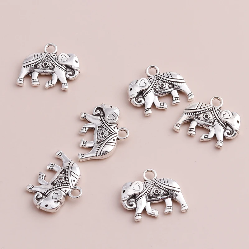 8pcs Tibetan Silver Color Metal Elephant Charms Beads fit Bracelets Necklaces Double Sides animal Jewelry Making Findings
8pcs Tibetan Silver Color Metal Elephant Charms Beads fit Bracelets Necklaces Double Sides animal Jewelry Making Findings