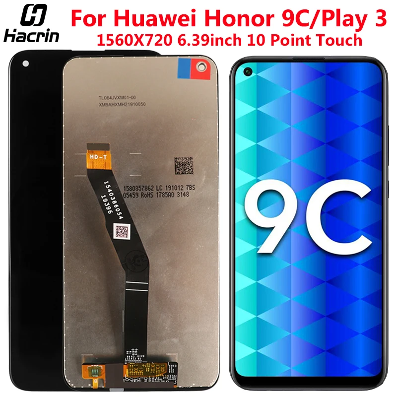 ЖК дисплей для Huawei Honor 9C сенсорный экран с цифровым преобразователем в сборе Play 3
