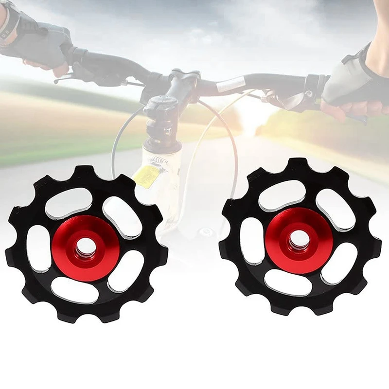 2Pcs 11T Ultralight MTB Aluminum Alloy Bike Bearing Jockey Wheel Rear Derailleur Pulleys Outdoor Bicycle Parts
2Pcs 11T Ultralight MTB Aluminum Alloy Bike Bearing Jockey Wheel Rear Derailleur Pulleys Outdoor Bicycle Parts