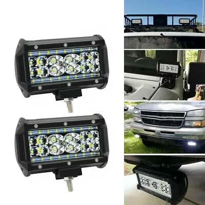 2pcs LED Work Light Bar Flood Spot Lights Driving Lamp Offroad Car Truck SUV Daytime Running Lights Adjustable Mounting Bracket
2pcs LED Work Light Bar Flood Spot Lights Driving Lamp Offroad Car Truck SUV Daytime Running Lights Adjustable Mounting Bracket