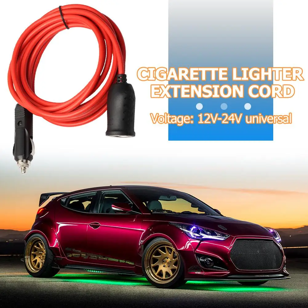 12V 24V 10A Car Cigarette Lighter Socket Extension Cord Cable 3.6m/12ft Red Cigarette Lighter Plug Male-To-Female Extension Line
12V 24V 10A Car Cigarette Lighter Socket Extension Cord Cable 3.6m/12ft Red Cigarette Lighter Plug Male-To-Female Extension Line