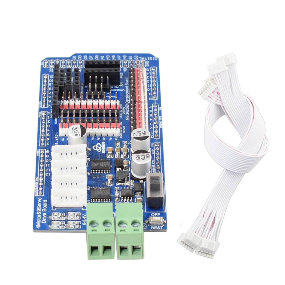 Плата водителя двигателя Arduino Mega2560 TB6612 для 6 12 В энкодер постоянного тока PID