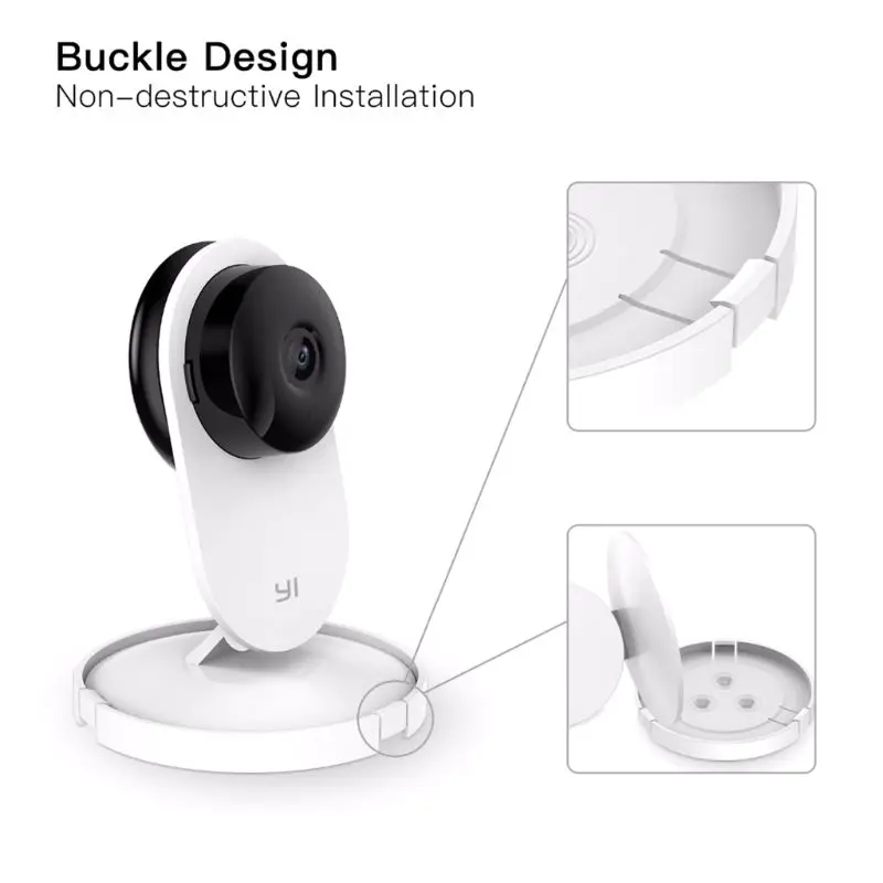 Пластиковый настенный держатель для камеры Mi/Yi 2 комплекта поворот на 360 градусов