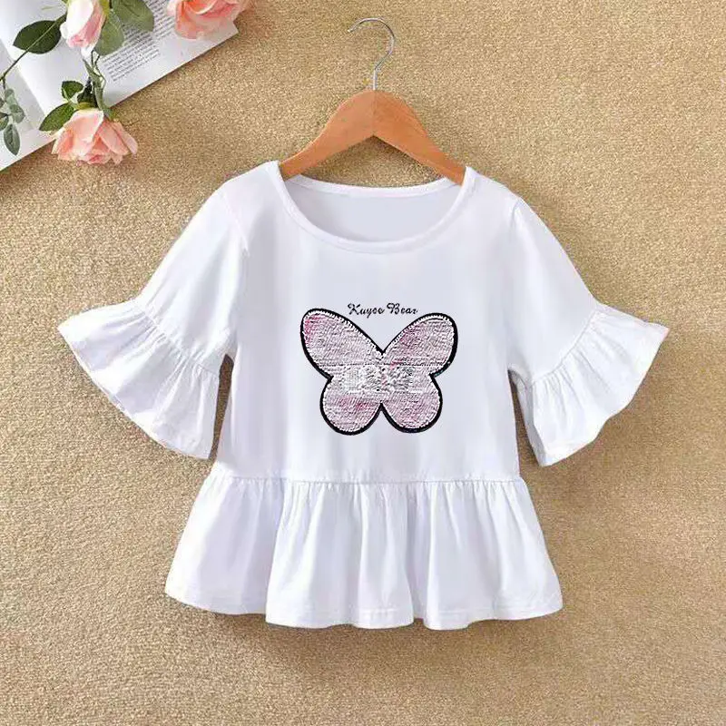 VIDMID 2021 Girls' Long Sleeve T-shirt O-neck Ruffle Cartoon Pattern Baby Girl Top T-shirt Autumn Children's Clothing P72
VIDMID 2021 Girls' Long Sleeve T-shirt O-neck Ruffle Cartoon Pattern Baby Girl Top T-shirt Autumn Children's Clothing P72