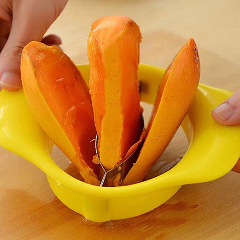 Practical Mango Slicer Stainless Steel Mango Cutters Rubber Non Slip Handles Corer Peeler Mango Peel Knife kitchen accessories
Practical Mango Slicer Stainless Steel Mango Cutters Rubber Non Slip Handles Corer Peeler Mango Peel Knife kitchen accessories
