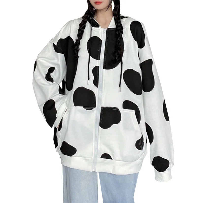 Kawaii Cow Printed Women Hoodies Autumn Winter Female Sweatshirt Hoodie Long Sleeve Warm Ladies Girls Hoody Pullover Basic Tops
Kawaii Cow Printed Women Hoodies Autumn Winter Female Sweatshirt Hoodie Long Sleeve Warm Ladies Girls Hoody Pullover Basic Tops