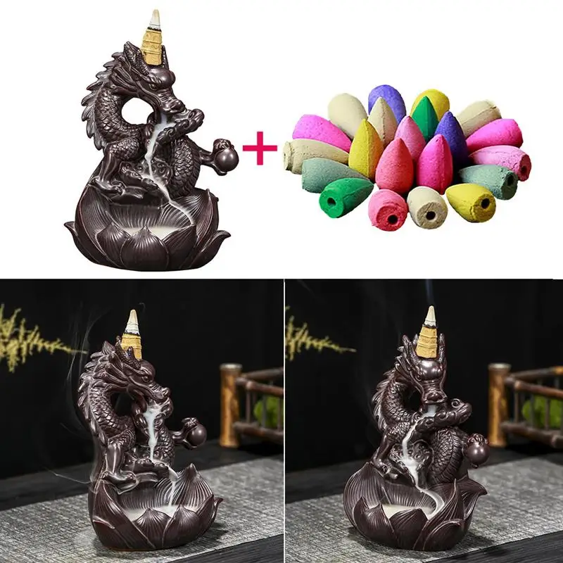 Керамический обратный поток курильница для благовоний, подставка для благовоний, курильница с китайским драконом, подставка для благовони...
Керамический обратный поток курильница для благовоний, подставка для благовоний, курильница с китайским драконом, подставка для благовони...