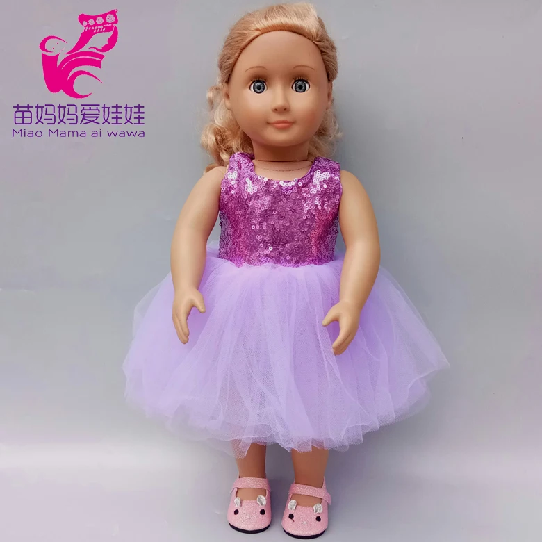 18 inch girl doll dress purple color lace sequin dress for 43cm new born baby doll clothes children girl gift
18 inch girl doll dress purple color lace sequin dress for 43cm new born baby doll clothes children girl gift
