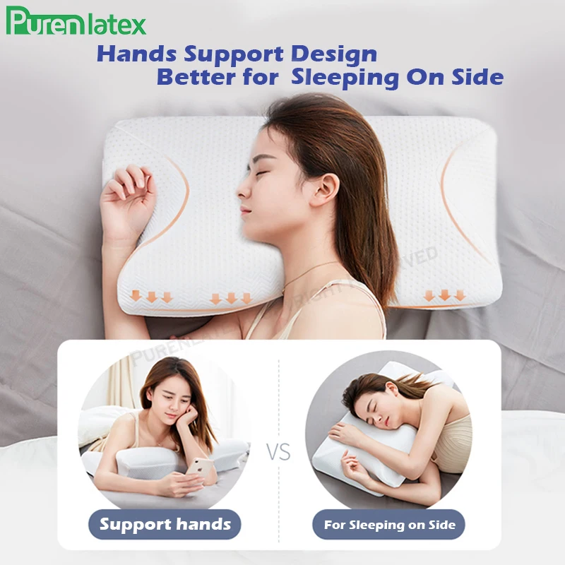Purenlatex 14cm Contour Memory Foam Cervical Pillow Orthopedic Neck Pain Pillow for Side Back Stomach Sleeper Remedial Pillows
Purenlatex 14cm Contour Memory Foam Cervical Pillow Orthopedic Neck Pain Pillow for Side Back Stomach Sleeper Remedial Pillows