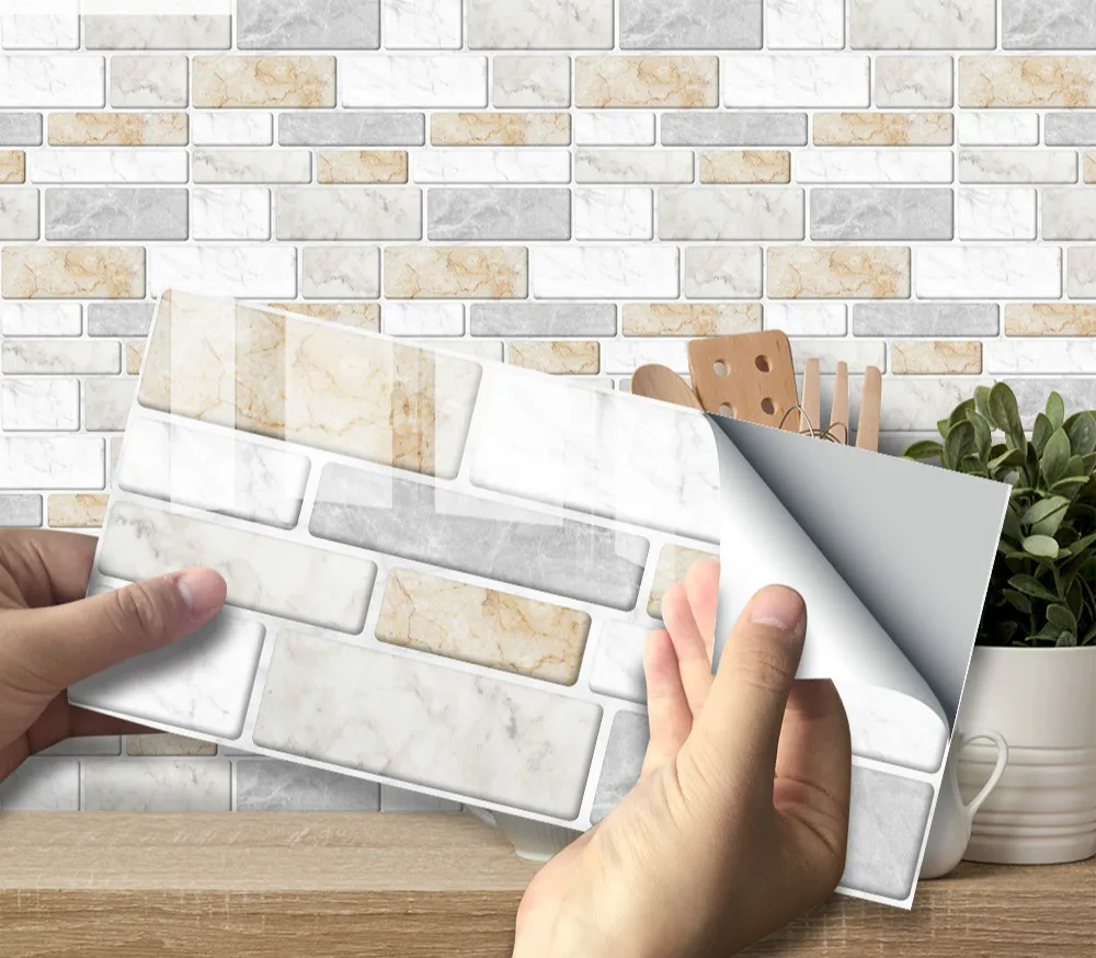 9PCS 3D Marble PVC Wall Stickers Modern Home Decoration Bedroom Room Wall Decor For Home Decor Self Adhesive Tile Sticker
9PCS 3D Marble PVC Wall Stickers Modern Home Decoration Bedroom Room Wall Decor For Home Decor Self Adhesive Tile Sticker