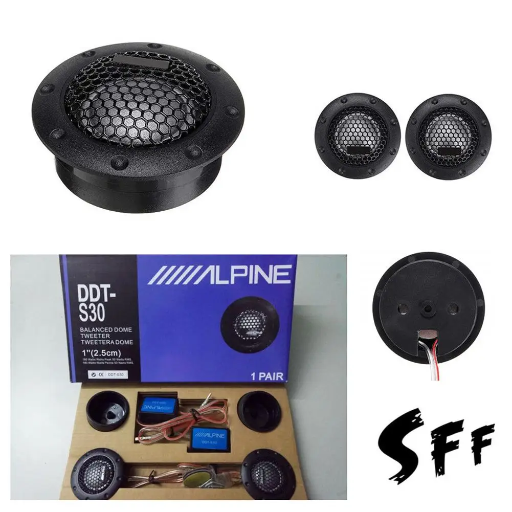 2PCS Tweeter Car Audio Silk Film For Car Modification 180W High-Pitched Audio Loudspeaker Car Audio Modification DDTS30 altavoz
2PCS Tweeter Car Audio Silk Film For Car Modification 180W High-Pitched Audio Loudspeaker Car Audio Modification DDTS30 altavoz