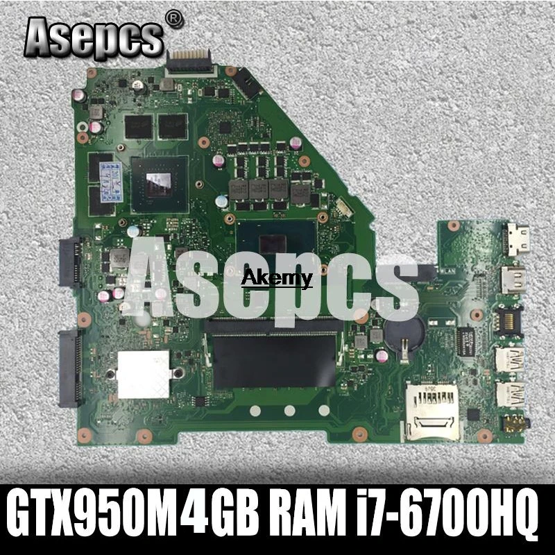 X550VX MB. _ 4G/I7 6700HQ/AS материнская плата REV 2 0 для For Asus FX50V K550VX X550VQ Тест ОК