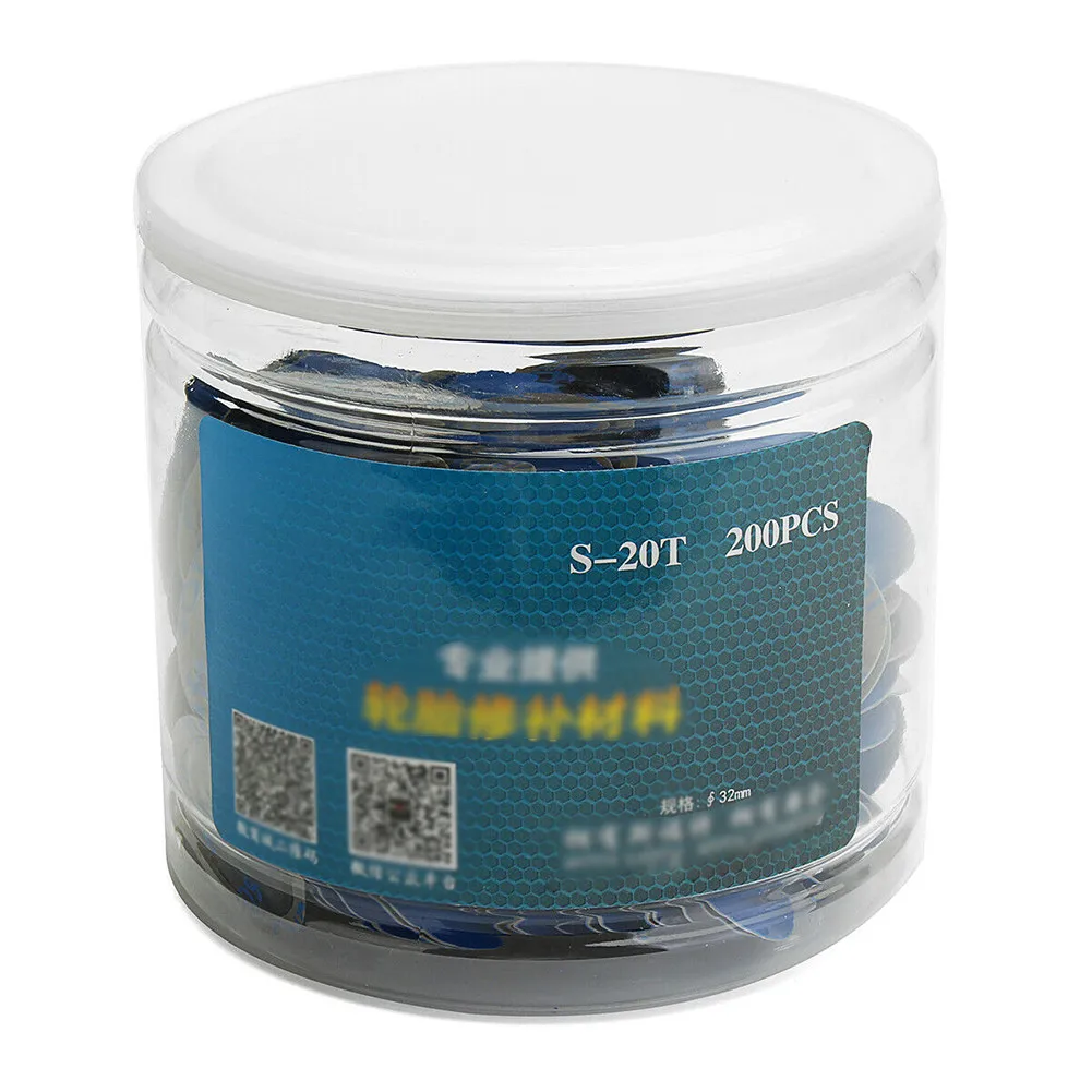 200PCS 32mm Tire Cold Patch Film Car Rubber Wired Tyre Puncture Repair Mushroom Plug Patch KIT Thickened Universal For Ford Benz
200PCS 32mm Tire Cold Patch Film Car Rubber Wired Tyre Puncture Repair Mushroom Plug Patch KIT Thickened Universal For Ford Benz
