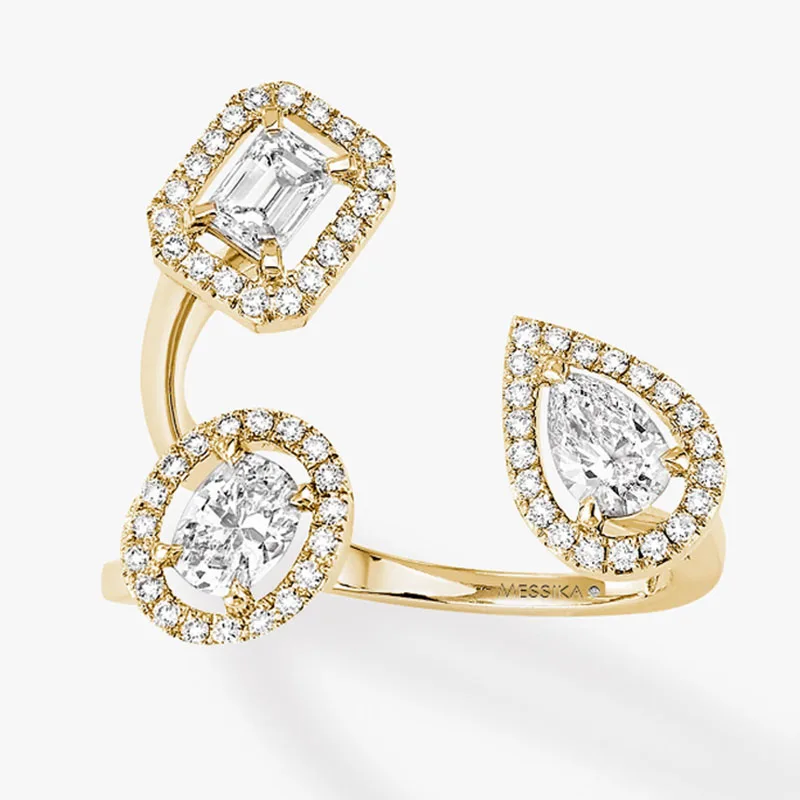 New Arrival Geometric Water Drop Zircon Open Adjustable Ring Micro Paved Rhinestone Zircon for Women Wedding Party Jewelry
New Arrival Geometric Water Drop Zircon Open Adjustable Ring Micro Paved Rhinestone Zircon for Women Wedding Party Jewelry