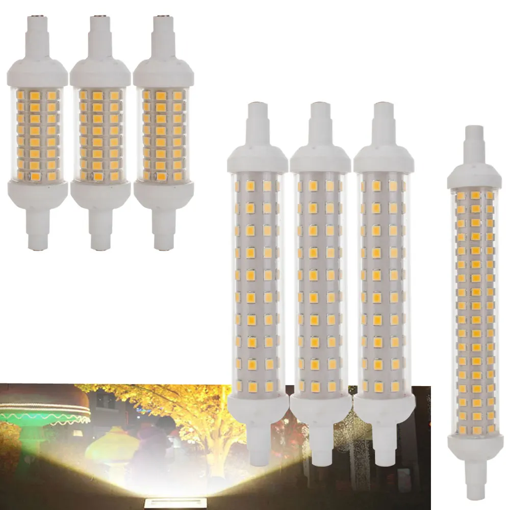 

10PCS/Lot Dimmable Bulb R7S LED Corn 2835 SMD 78mm 118mm 135mm Light 10W 15W 20W Replace Halogen Lamp AC 220V Floodlight