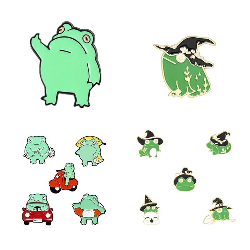 Funny Frog Brooches Green Animal Enamel Pin Bag Lapel Pins Anime Froggy Gesture Metal Badge Jewelry Gift for Friends Wholesale
Funny Frog Brooches Green Animal Enamel Pin Bag Lapel Pins Anime Froggy Gesture Metal Badge Jewelry Gift for Friends Wholesale