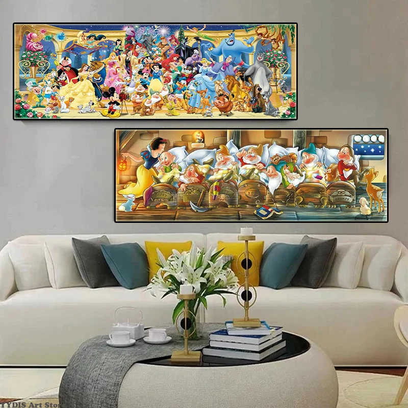 Disney Princess Cartoon Poster Wall Decorative Snow White & Seven Dwarfs Canvas Painting Print Mural Picture Kid Room Hoom Decor
Disney Princess Cartoon Poster Wall Decorative Snow White & Seven Dwarfs Canvas Painting Print Mural Picture Kid Room Hoom Decor