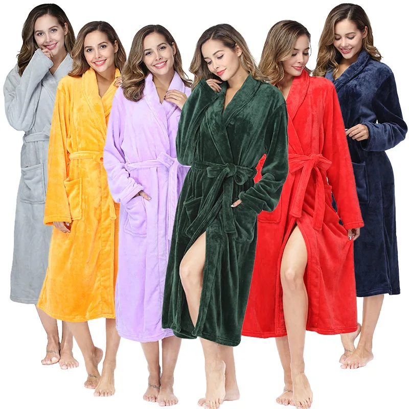 Woman Casual Kimono Bathrobe Autumn Winter Flannel Long Robe Thick Warm Unicorn Sleepwear Female Home Wear Women's Dressing Gown
Woman Casual Kimono Bathrobe Autumn Winter Flannel Long Robe Thick Warm Unicorn Sleepwear Female Home Wear Women's Dressing Gown
