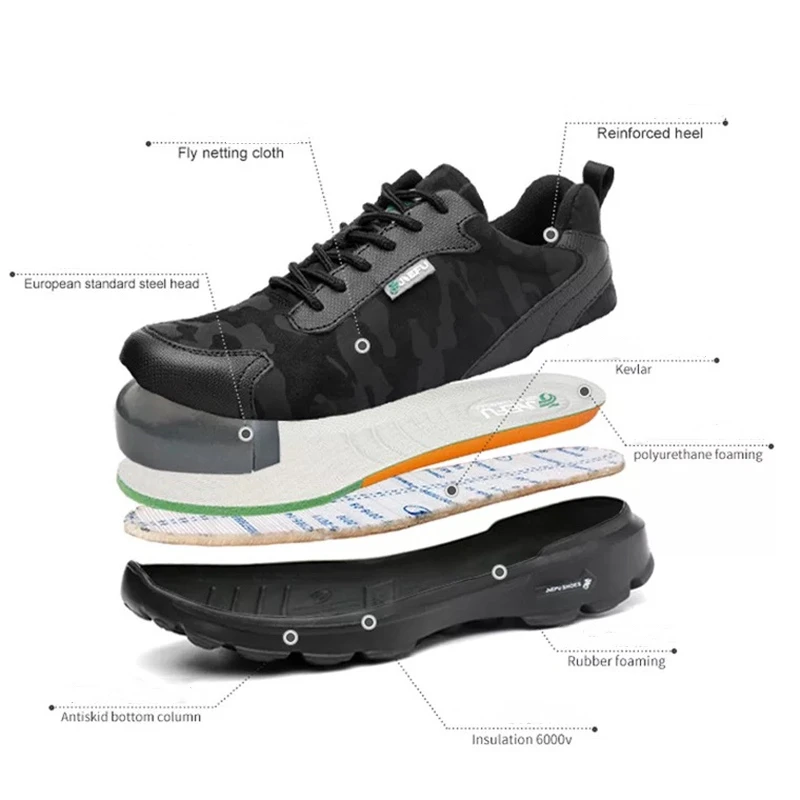 Men Safety Shoes Breathable Boots Anti-smashing Anti-puncture Steel Toe Caps Anti-piercing Breathable Mens Work Shoes
Men Safety Shoes Breathable Boots Anti-smashing Anti-puncture Steel Toe Caps Anti-piercing Breathable Mens Work Shoes