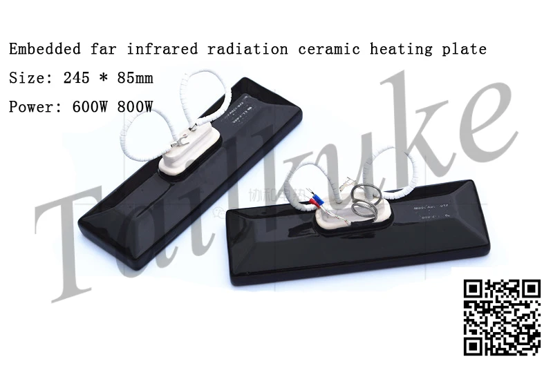 Ceramic heating plate Infrared radiator Far infrared ceramic heating tile 245*85mm hollow
Ceramic heating plate Infrared radiator Far infrared ceramic heating tile 245*85mm hollow