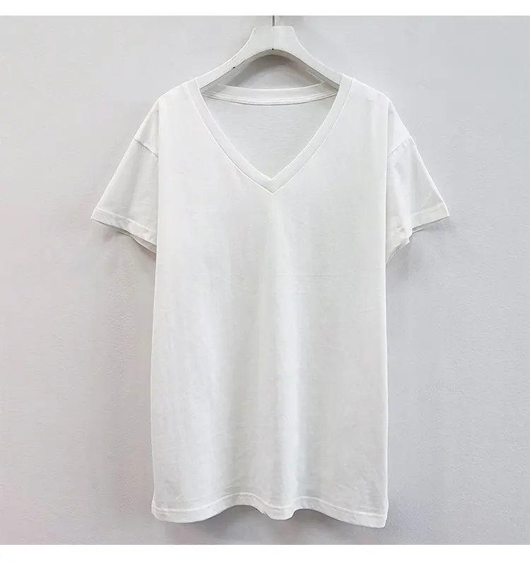 Women's T-shirt Niche Trend 2021 Spring and Summer New V-neck Loose and Versatile Thin Breathable Short Sleeves
Women's T-shirt Niche Trend 2021 Spring and Summer New V-neck Loose and Versatile Thin Breathable Short Sleeves