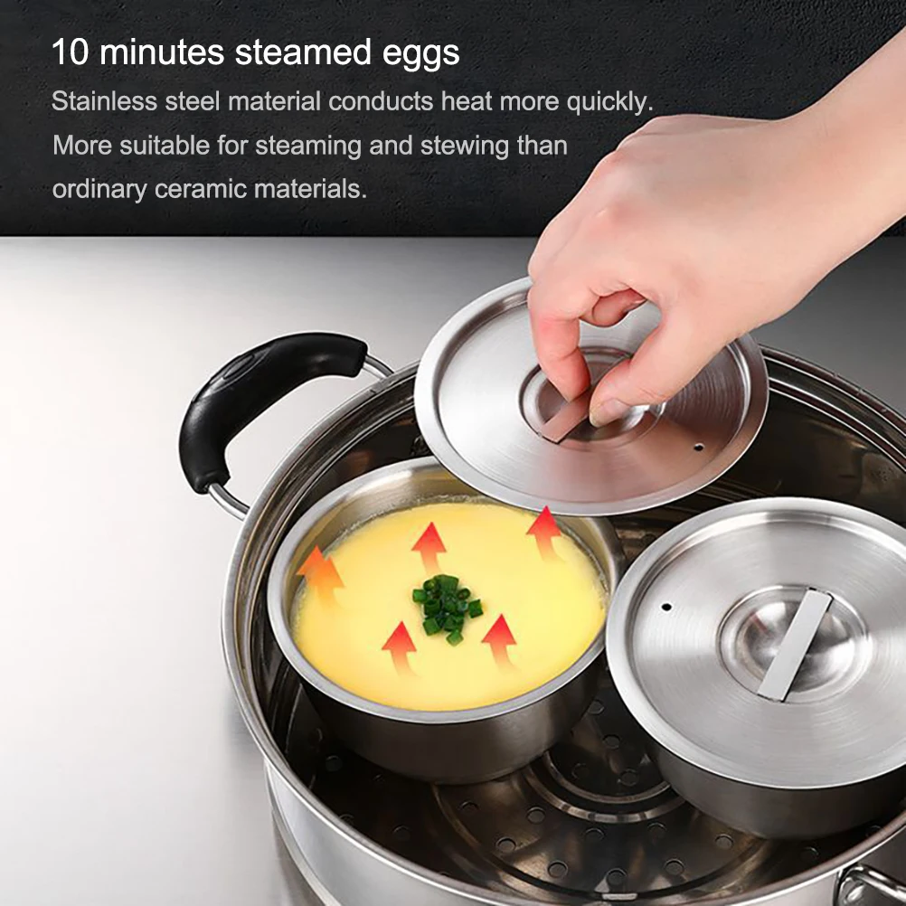 Stainless Steel Steaming Egg Bowls With Lid Anti-scald Food Mixing Bowl DIY Cake Bread Mixer Kitchen Utensil Bowl
Stainless Steel Steaming Egg Bowls With Lid Anti-scald Food Mixing Bowl DIY Cake Bread Mixer Kitchen Utensil Bowl