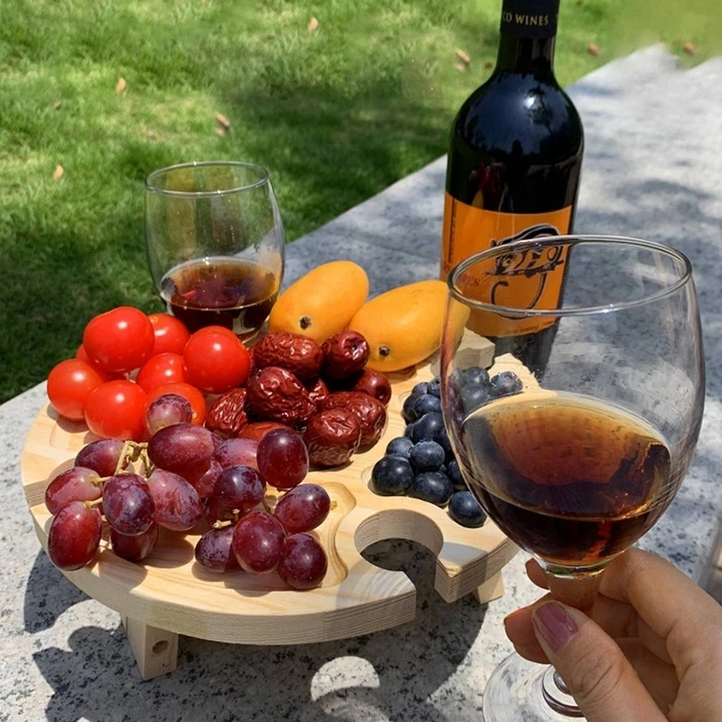Outdoor Folding Picnic Table Wooden Wine Rack Camping Table Outdoor Camping Travel Round Fruit Dish Foldable Wine Table Rack
Outdoor Folding Picnic Table Wooden Wine Rack Camping Table Outdoor Camping Travel Round Fruit Dish Foldable Wine Table Rack
