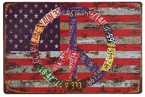American Peace License Metal Plate Retro Man Cave Tin Sign Vintage Wall Bar Shop Decor 12x8 inch
American Peace License Metal Plate Retro Man Cave Tin Sign Vintage Wall Bar Shop Decor 12x8 inch