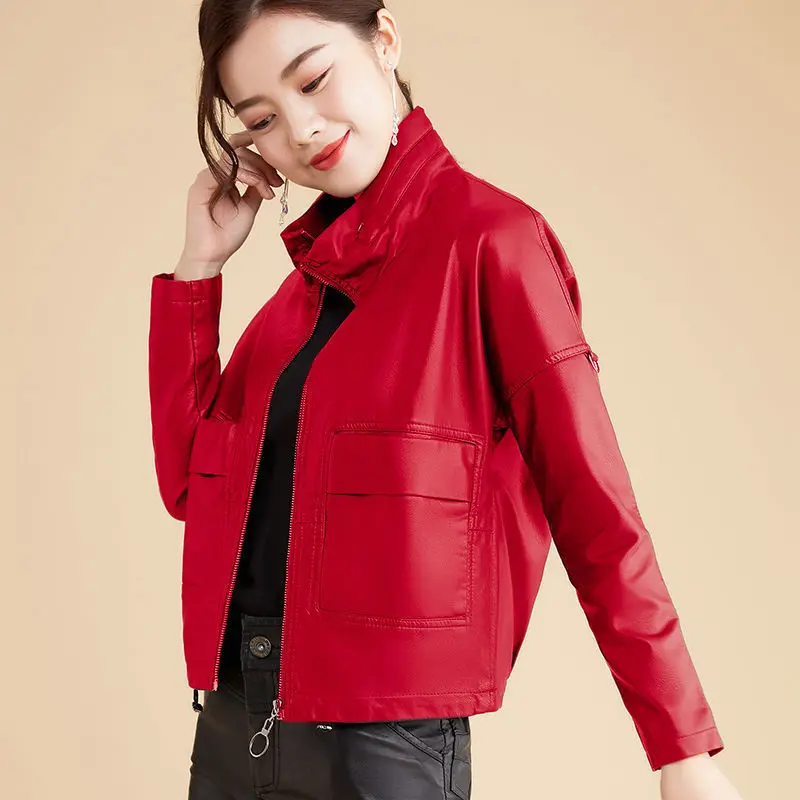 QNPQYX 2021 Spring Autumn Women Genuine Sheepskin Leather Jackets Ladies Solid Zipper Biker Coat Female Casual Outwear
QNPQYX 2021 Spring Autumn Women Genuine Sheepskin Leather Jackets Ladies Solid Zipper Biker Coat Female Casual Outwear