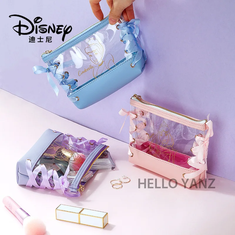 Disney Genuine Transparent Cosmetic Bag Female Trumpet Hand Holding Portable Large Capacity Travel Waterproof Toiletry Bag
Disney Genuine Transparent Cosmetic Bag Female Trumpet Hand Holding Portable Large Capacity Travel Waterproof Toiletry Bag