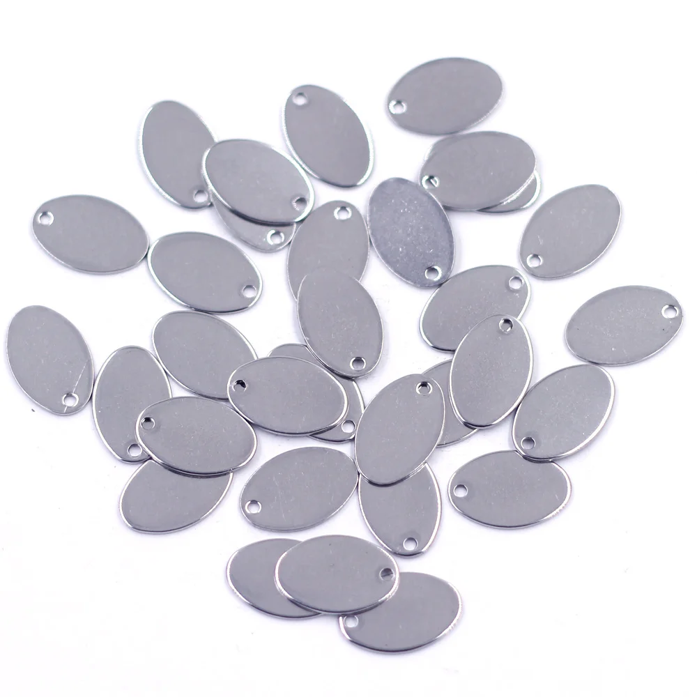 10Pcs Pendants Stainless Steel Blank Stamping Tags Oval Silver Tone Jewelry Making Findings Charms 17.5x11.5mm
10Pcs Pendants Stainless Steel Blank Stamping Tags Oval Silver Tone Jewelry Making Findings Charms 17.5x11.5mm